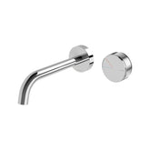 Phoenix Axia Wall Basin / Bath Curced Outlet MIxer Set 180mm Chrome